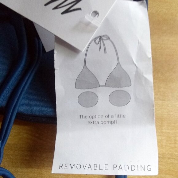 NWT Rip Curl ~ My Bikini ~ Blue Top ~ XS ~ Removable Padding ~ MSRP $39.95 - Picture 9 of 10